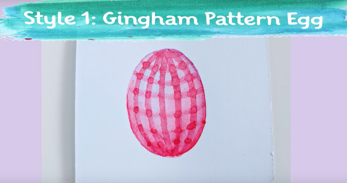 watercolor easter egg
