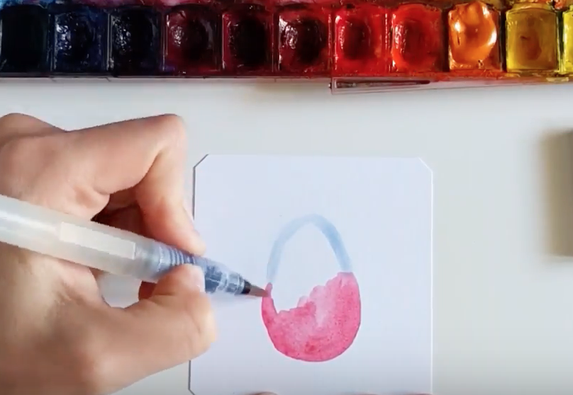 watercolor easter egg