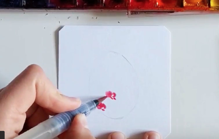 watercolor easter egg