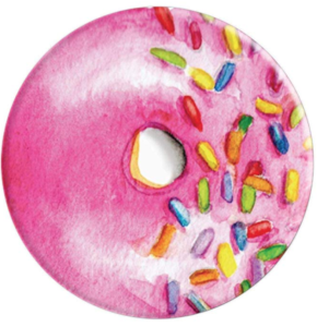 Watercolor Pink Donut PopSocket Grip