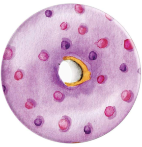 Watercolor donut PopSocket Grip
