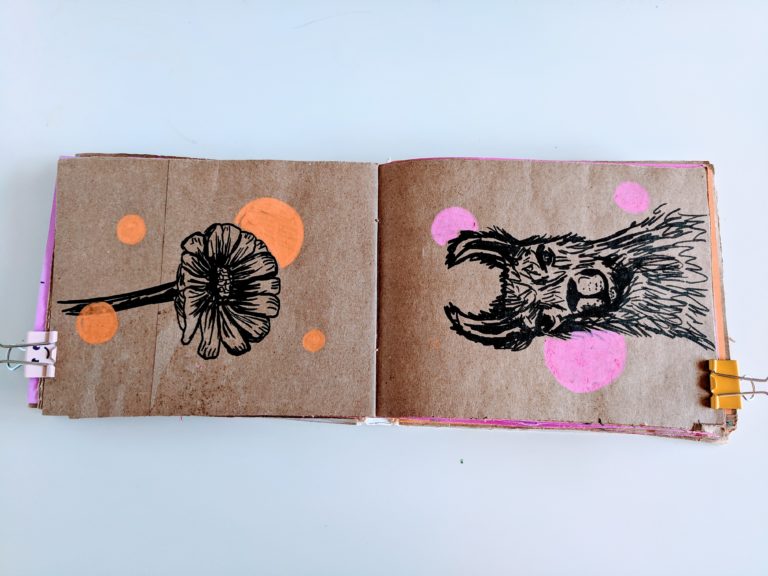 Toned Sketchbook Tour DIY Sketchbook from Amazon Prime Now Bags