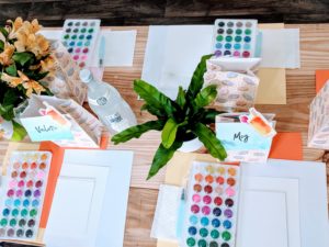 diy watercolor place cards