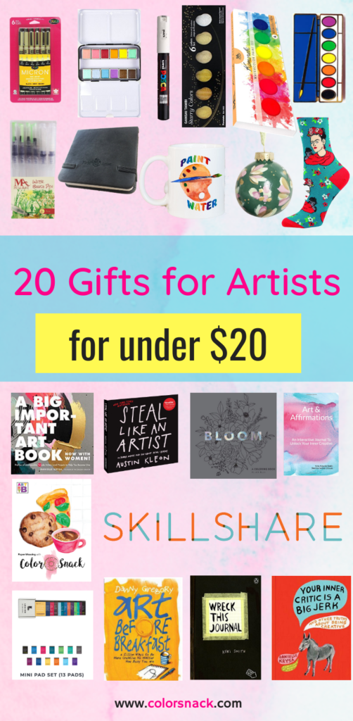 20 Gifts for Artists, Creatives and Art Lovers For Under 20 Gift Guide