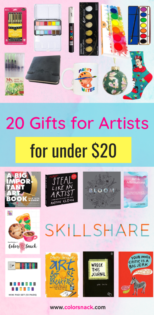 30 Fun Gift Ideas for Artists & Art Lovers Under $30 - Quirky