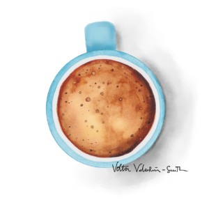 watercolor coffee cup