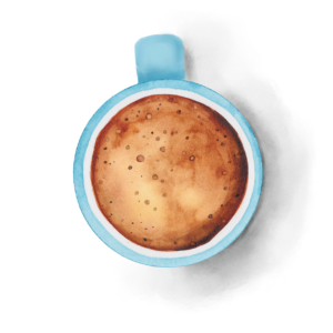 watercolor coffee cup