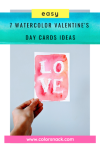 easy watercolor valentines day cards