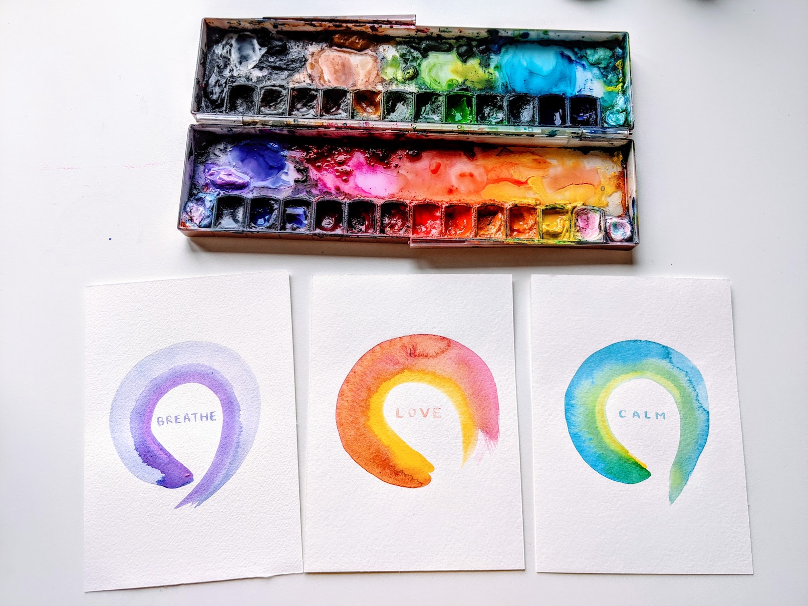 enso art watercolor