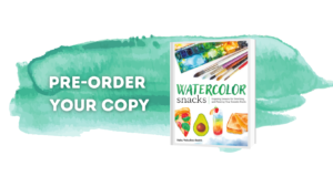 watercolor snacks