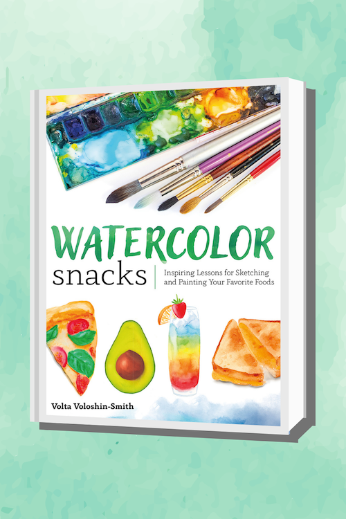 watercolor snacks