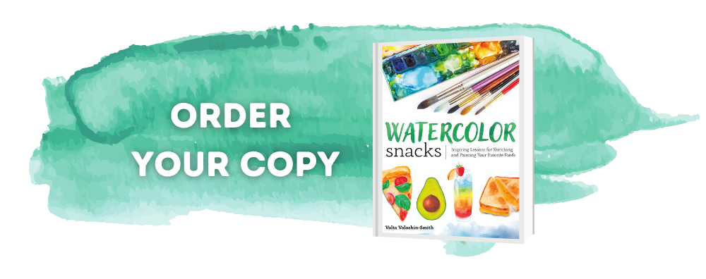 Watercolor Snacks Book