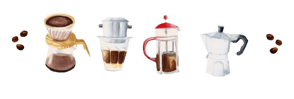 watercolor coffee gif illustration