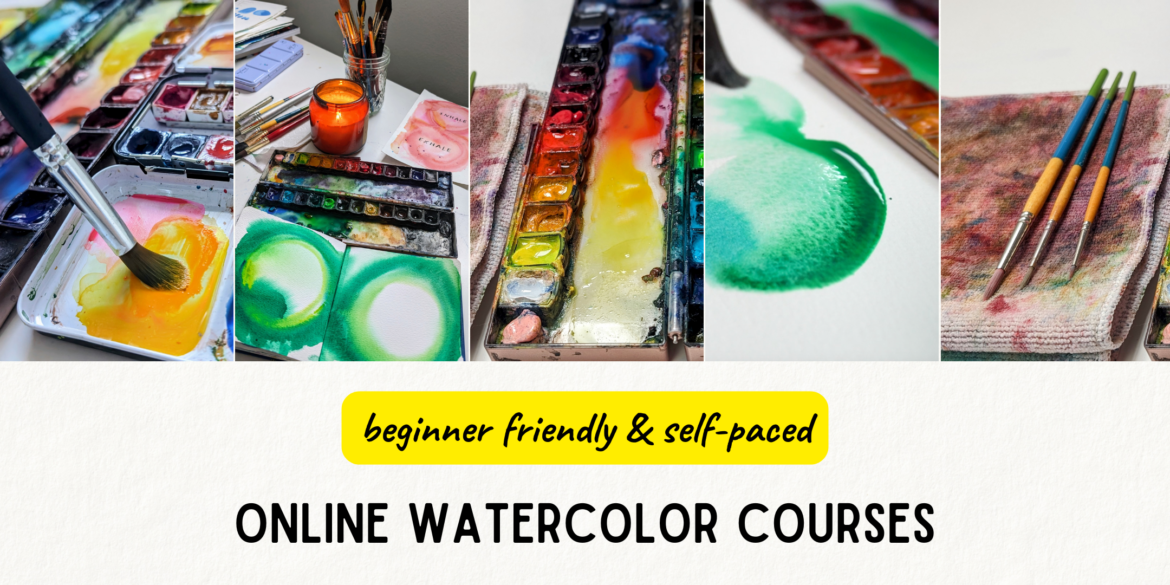 beginner friendly easy watercolor courses online